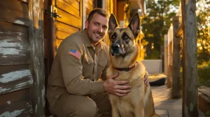 Pour rester avec le Malinois de mission, ce maître-chien l’adopte et lui offre une retraite dorée